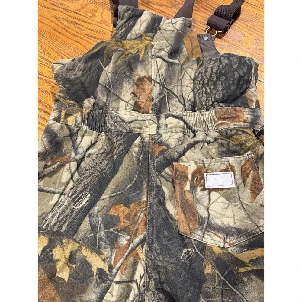 Walls Real tree Hardware Camo Insulated Bib Overalls Youth XL 18 Hunting